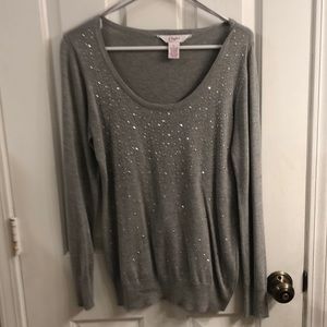 Soft gray sweater